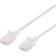 Deltaco Slim Cat6a U/UTP LSZH RJ45 - RJ45 M-M White 0.5m