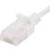 Deltaco Slim Cat6a U/UTP LSZH RJ45 - RJ45 M-M White 0.5m