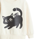 H&M Printed Brushed Inside Sweatshirt - Cream/Cat (1305880008)