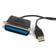 StarTech Centronics Parallel - USB A 2.0 Adapter M-M Black 3m