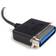 StarTech Centronics Parallel - USB A 2.0 Adapter M-M Black 3m