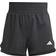 adidas Pacer Training 3-Stripes Woven High-Rise shorts Black White 3"