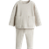 H&M Baby 2-Delat Ribbat Bomullsset - Ljusbeige