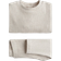 H&M Baby 2-Delat Ribbat Bomullsset - Ljusbeige