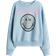 H&M Oversized Printed Sweatshirt - Light Blue/SmileyWorld (1320155005)