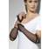 Smiffys Fingerless Fishnet Gloves Black