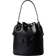 Calvin Klein Embossed Monogram Logo Bucket Bag - Black