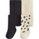 H&M Baby Strumpbyxa 2-Pack - Mörkgrå/Leopardmönstrad