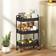 Homcom 3 Tier Rolling Utility Cart With 3 Mesh Basket Trolley Table