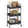 Homcom 3 Tier Rolling Utility Cart With 3 Mesh Basket Trolley Table