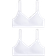 H&M Padded Crop Tops 2-pack - White (1302428001)