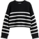 H&M Cotton Blend Jumper - Black/Striped (1290901001)