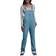 Dickies Women's Relaxed Fit Bib Overalls Stonewashed Medium Blue