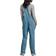 Dickies Women's Relaxed Fit Bib Overalls Stonewashed Medium Blue