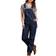 Dickies Women's Relaxed Fit Bib Overalls Dark Indigo