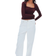 H&M Long-sleeved Microfibre Top - Burgundy