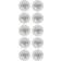 Nobo Glass Whiteboard Magnets