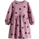 H&M Oversized Sweatshirt Dress - Dusty Pink/Hearts (0984595026)