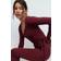 Gina Tricot Soft Wrap Cardigan Omlott Toppar - Vinröd