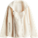 H&M MAMA Before & After Shearling Jacket Cream