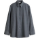 H&M Long Shirt - Dark Grey/Pinstriped