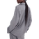 H&M Long Shirt - Dark Grey/Pinstriped