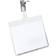 Durable Clip Name Tag ID Badge Card Holders + Inserts 25pcs Transparent