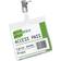 Durable Clip Name Tag ID Badge Card Holders + Inserts 25pcs Transparent
