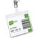 Durable Clip Name Tag ID Badge Card Holders + Inserts 25pcs Transparent