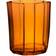 Orrefors Reed Amber Candle Holder 8.5cm