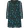 Yours Floral Mesh Sleeve Mini Dress - Black