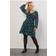 Yours Floral Mesh Sleeve Mini Dress - Black