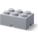 Room Copenhagen LEGO Brick Storage Box 6 Knobs Stone Grey