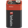 Verbatim 9V Alkaline Battery Compatible Black
