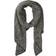 Pieces Pyron Long Scarf - Black/White Cap Grey