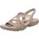 Skechers Womens Reggae Slim Simply Stretch Sandals Natural Grey