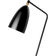 GUBI Gräshoppa Black Glossy Floor Lamp 125.3cm