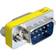DeLock Angled DB-9-DB-9 M-F Adapter
