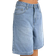 Shein Teen Girls Y2K Fashion Loose Baggy Long Shorts - Light Wash