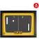 Thumbs Up Pong Yellow/Black Wall Decor