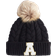 Shein Baby Letter Knitted Hat Soft Warm Comfortable Autumn Winter Black