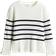 H&M Rib Knit Jumper - Natural White/Striped (1196719015)
