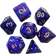 Dungeons & Dragons Polyhedral Dice Purple Blue 7pcs