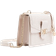 River Island Patent Panelled Shoulder Bag - Cream