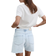 Stradivarius D93 Longline Denimshorts - Lyseblå