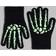 H&M Printed Gloves - Black/Glow In The Dark (1181065001)