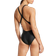 adidas Women's Swimming 3 Stripes C Back Swimsuit - Black/White