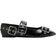 H&M Dame Mary Janes Med Spænder - Sort