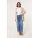 Blue Vanilla Light Brown Fluffy Fleece Open Midi Cardigan -