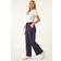 Roman Petite Drawstring Ponte Trouser - Navy